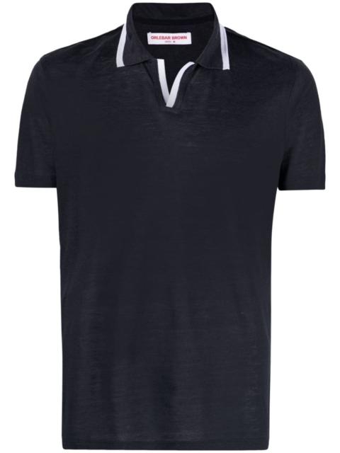 Felix linen piquÃ© polo shirt