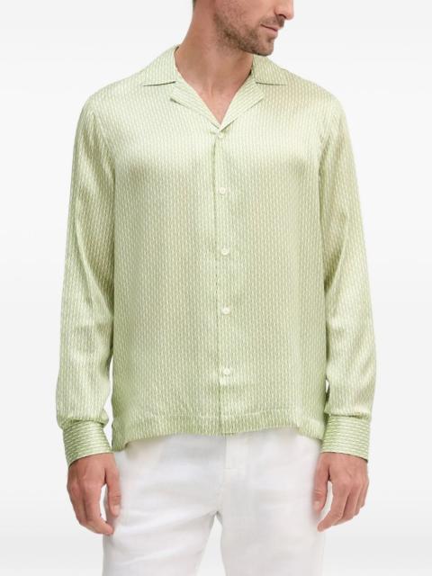 buttoned pattern shirt