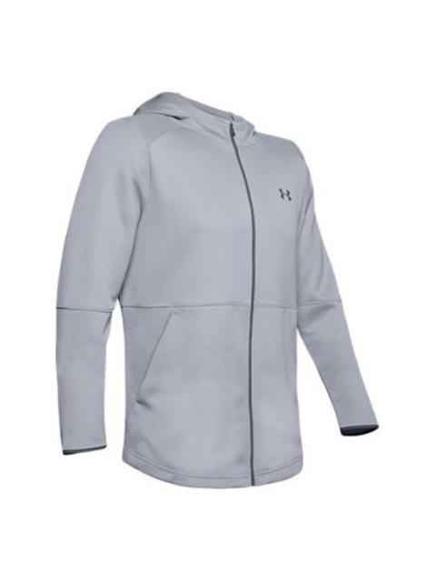 Men's Under Armour WarmUp Training Sports hooded Tops Gray 1345259-011