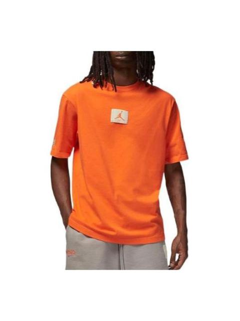 Jordan x Shelflife Logo T-shirt 'Orange' DV7001-819