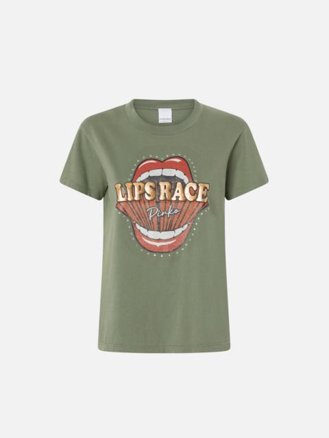LIPS RACE MOUTH PRINT T-SHIRT