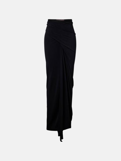 Lilies jersey maxi skirt