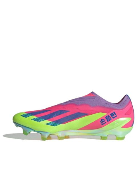 adidas X Crazyfast Son.1 Laceless Firm Ground Boots 'Lucid Lemon Royal Pink' IF0416