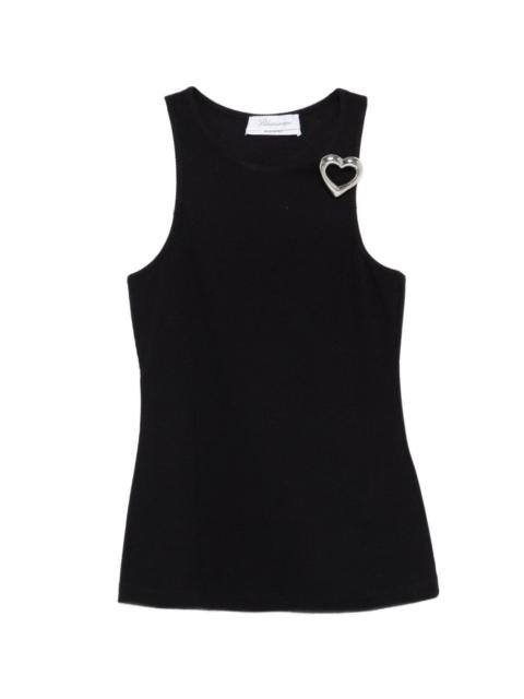 heart-pin tank top