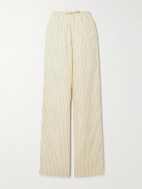 Sero Striped Cotton-poplin Drawstring Pants