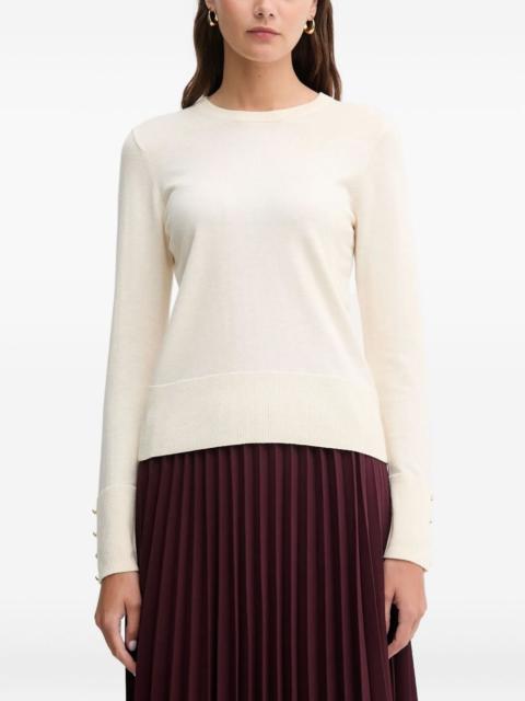 buttoned cuff sweater