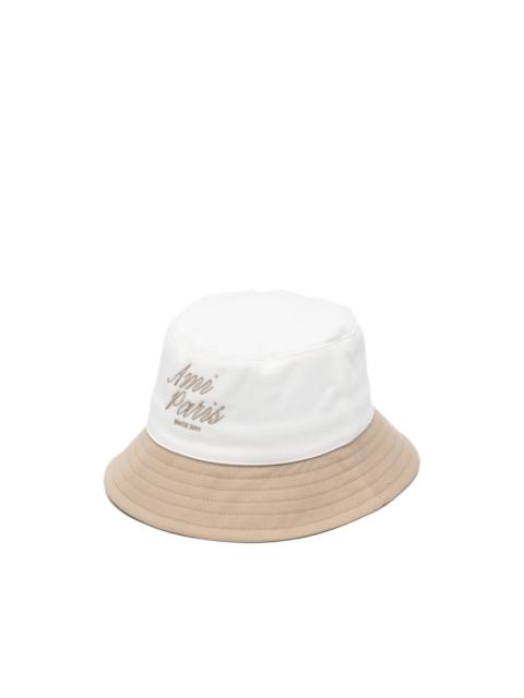 logo-embroidered bucket hat
