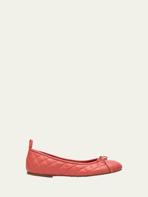Jodie Quilted Bow Ballerina Flats