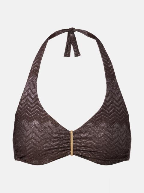 Provence halterneck bikini top