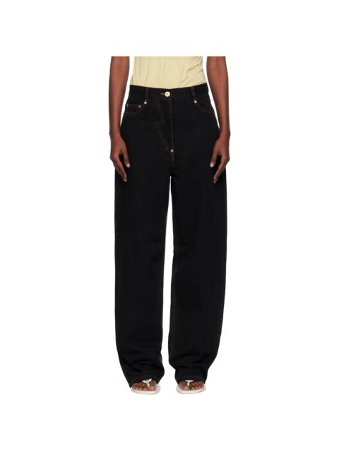 Black Straight Jeans