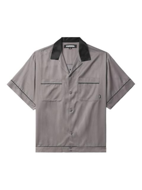 short-sleeve pocket bowling shirt