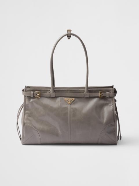 Large leather handbag