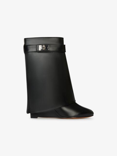 Shark Lock ankle boots in leather