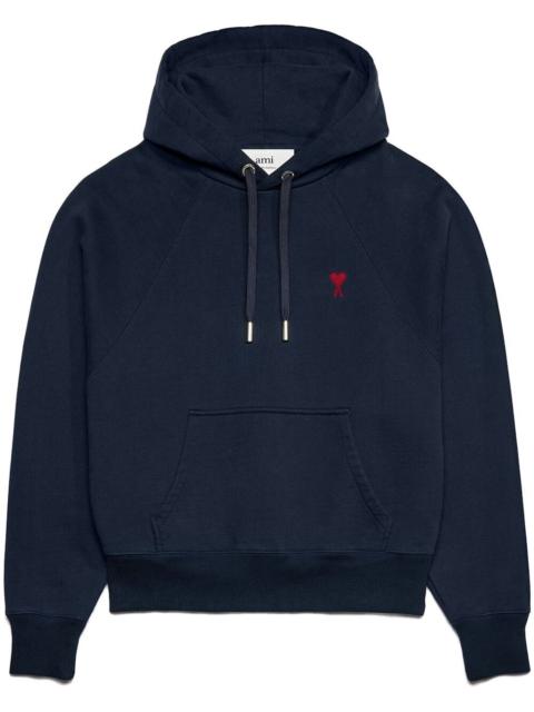 embroidered cotton hoodie
