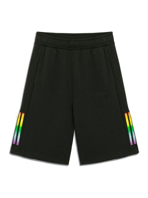 adidas neo Pd Short Gradient Stripe sPrinting Width Loose Sport Shorts Men's Black H65027