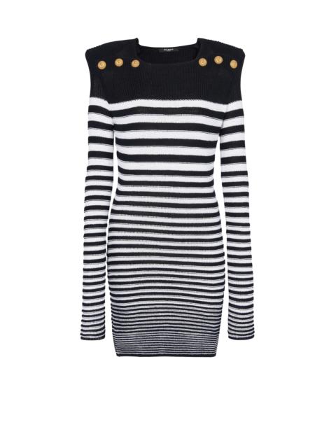 Sailor style knit dress