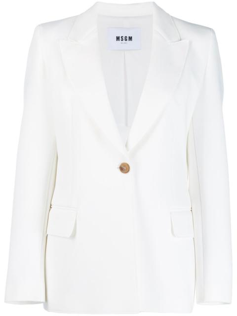 peaked lapel blazer