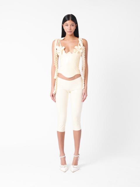 ANNAMARIA LATEX TOP WHITE