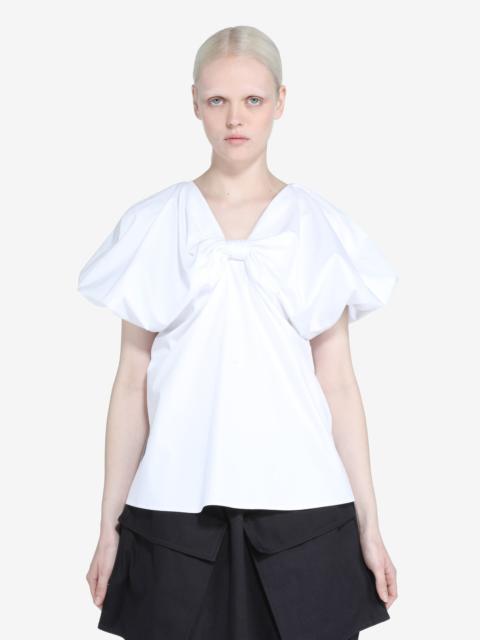 BLOUSE WITH SHORT PUFF SLEEVES