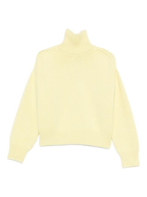 roll-neck cut-out sweater