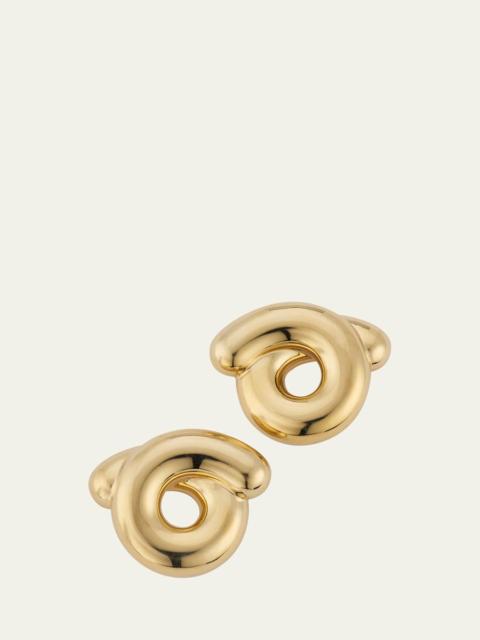 9K Yellow Gold Tarallo Earrings