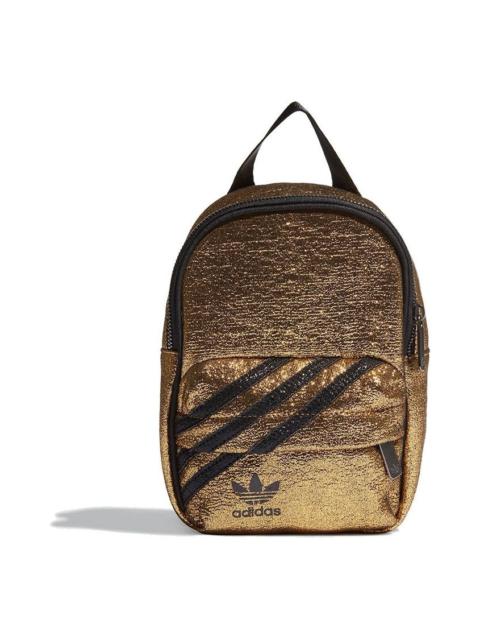 (WMNS) adidas originals Mini Backpack 'Gold Metallic Black' GN2150