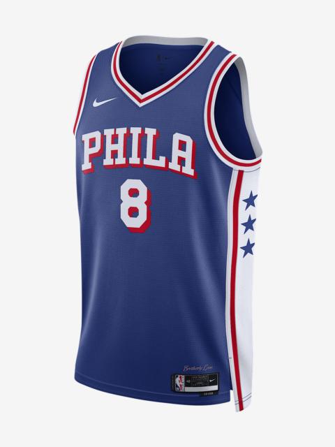 Philadelphia 76ers 2023/24 Icon Edition Men's Nike Dri-FIT NBA Swingman Jersey