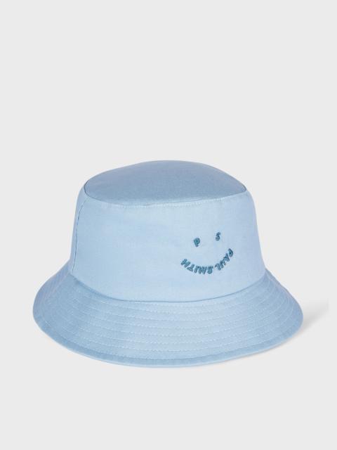 Sky Blue 'Happy' Bucket Hat