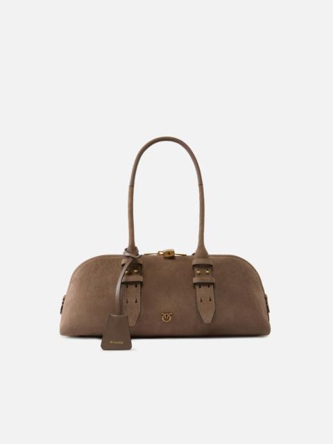 ESCAPE BAG HORIZONTAL LARGE SHOULDER BAG IN SUEDE