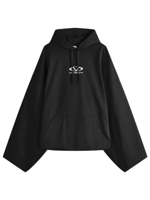 VETEMENTS Oval Logo Cropped Boxy Hoodie