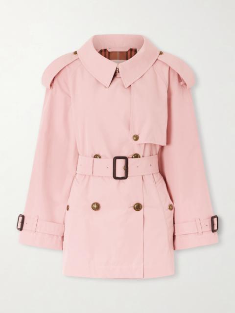 Fitzrovia Double-breasted Belted Cotton-poplin Trench Coat