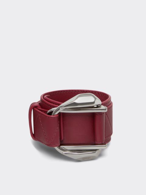 Leather bracelet with buckle