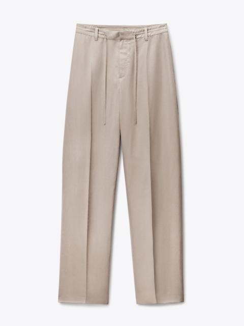 Drawcord Mid-Rise Tailored Pant