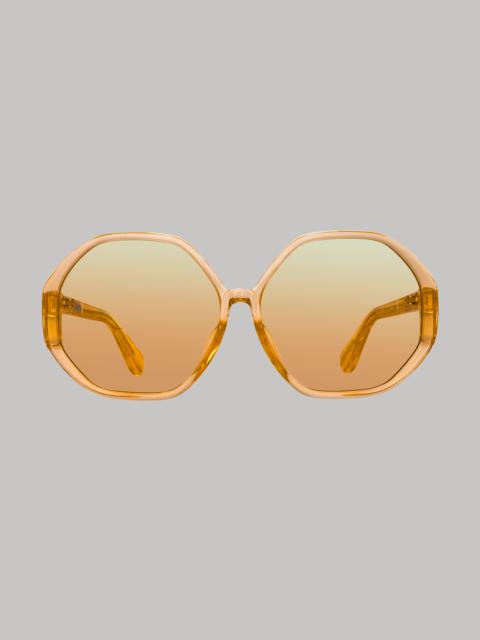 PALOMA HEXAGON SUNGLASSES IN ORANGE