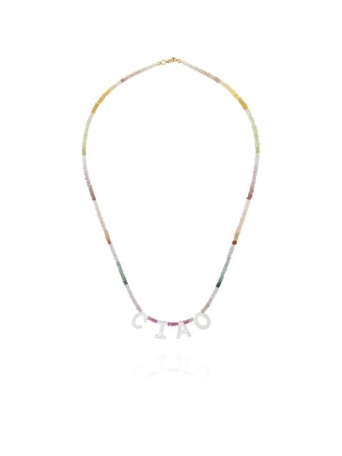 Ciao rainbow-sapphire necklace