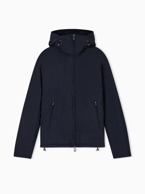 TRAVEL ESSENTIALS WATER-REPELLENT NYLON HOODED JACKET