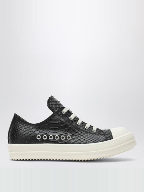 Porterville Low sneakers in black python leather