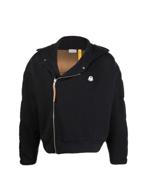 x Moncler side zip fastening padded jacket