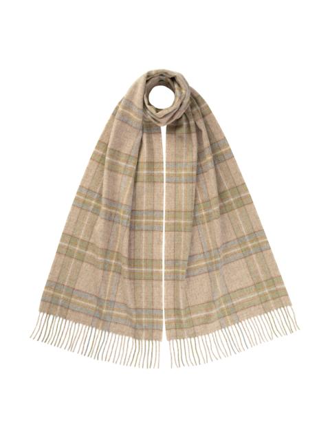 Wide Cashmere Tweed Scarf