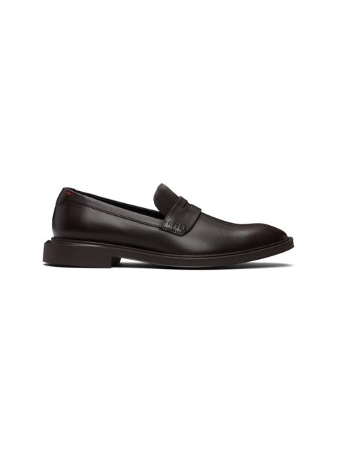 Brown Penny Trim Loafers