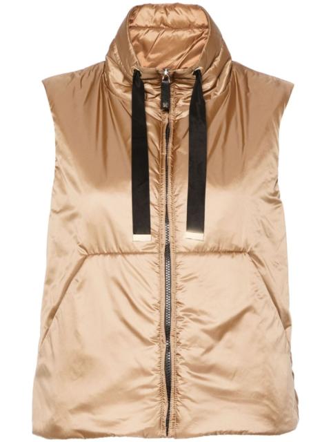 water-repellent drawstring gilet
