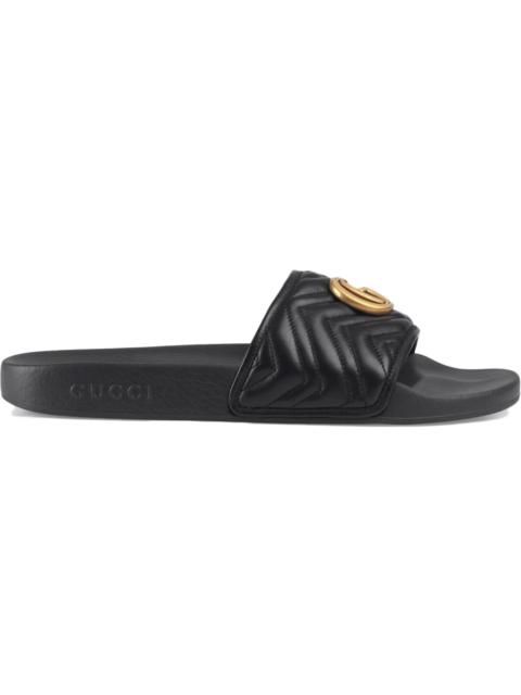 Gucci Matelasse Slide Black Double G