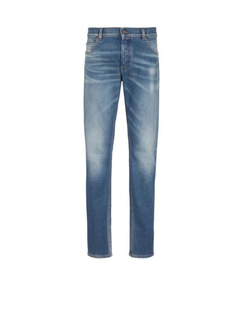 Slim-fit denim jeans