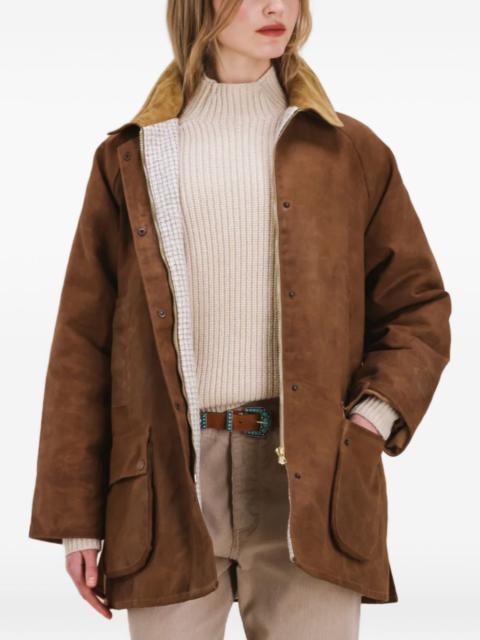 Floriane patch-pocket collared jacket