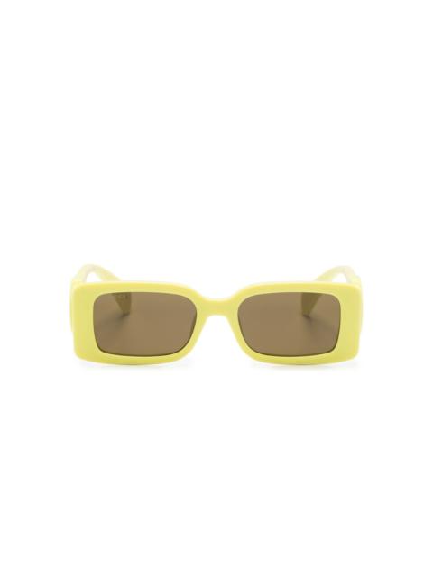 Interlocking G rectangle-frame sunglasses