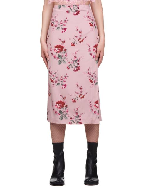 Rose De Chine Print Skirt