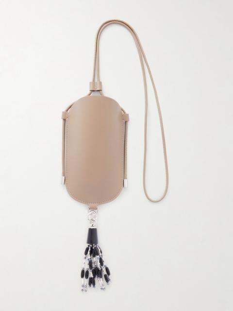 Lunette Tasseled Leather Pouch