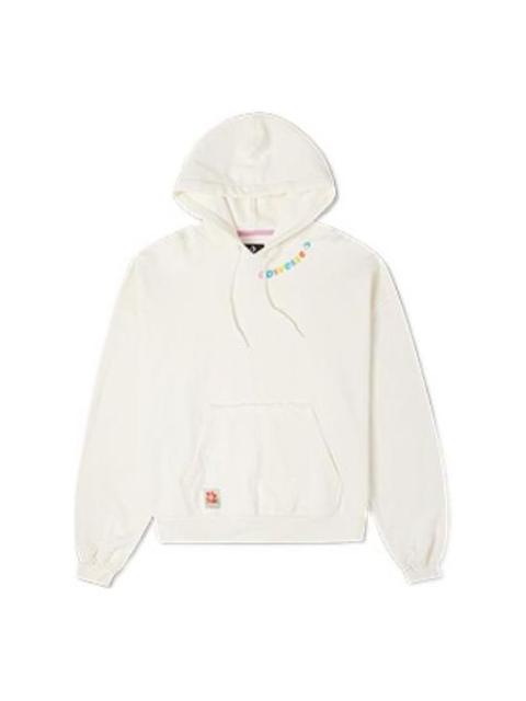 (WMNS) Converse Crafted Fashion Graphic Hoodie 'White' 10024178-A02