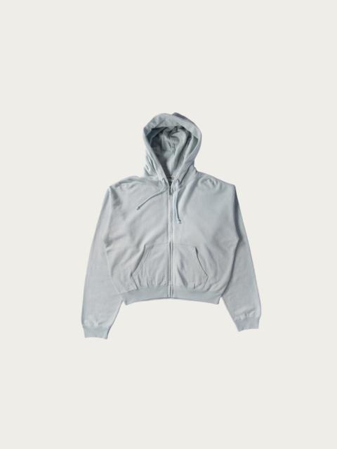 High Twist Light Sweat Zip Parka - Pale Blue