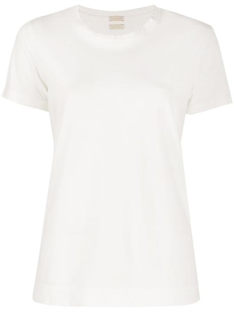 side slit crew neck T-shirt